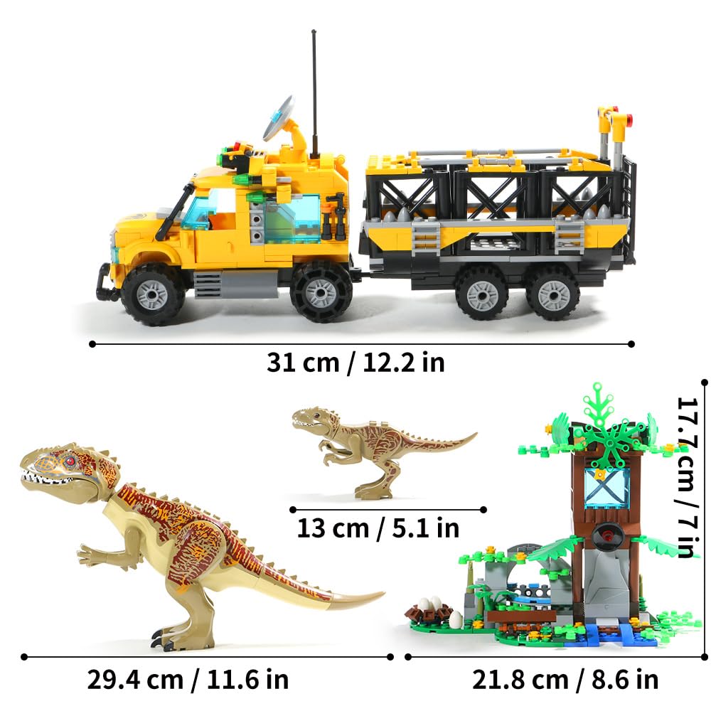 Mesiondy Dinosaurs Building Blocks Set – 546 Pcs Dinosaur Park World Toy for Ages 6-14
