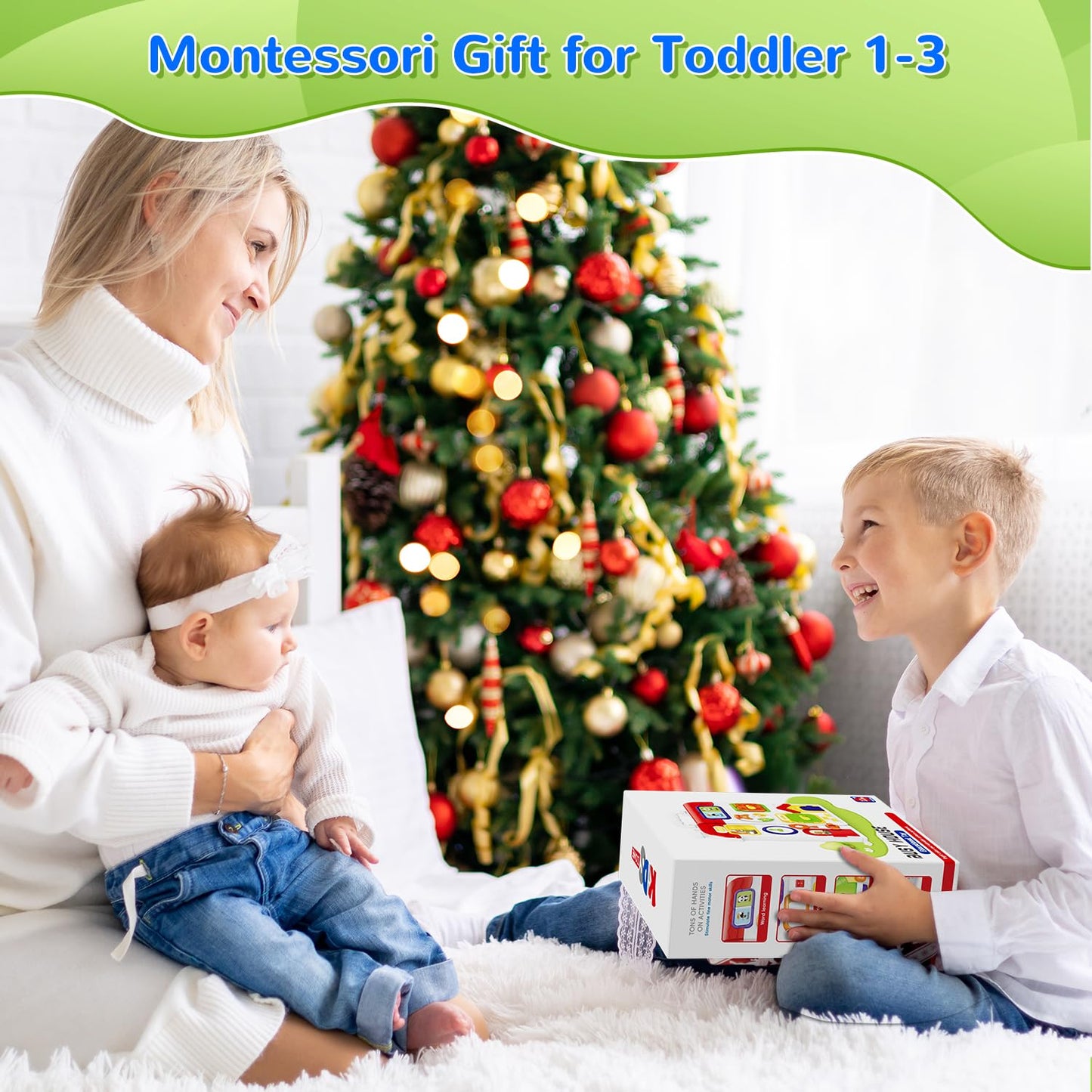 MFEESYOB Montessori Busy Board with Music for Toddlers 12-18 Months | 1-3 Year Gift