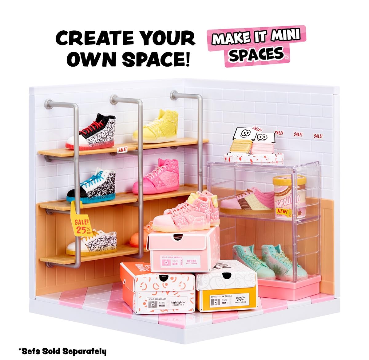 MGA's Miniverse Make It Mini Sneakers 6-Pack – Mystery Unboxing & Display (8+)