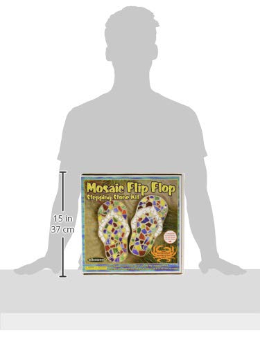 Midwest Products Mosaic Flip Flop Stepping Stone Kit | DIY Garden Decor