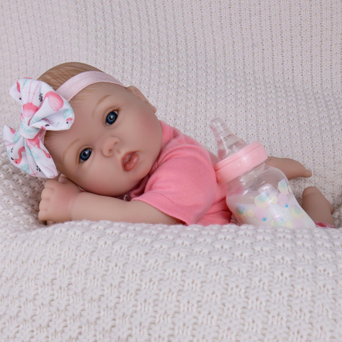 Milidool Realistic Reborn Baby Doll Girl - 18 Inch, Soft Poseable Body, Lifelike Newborn