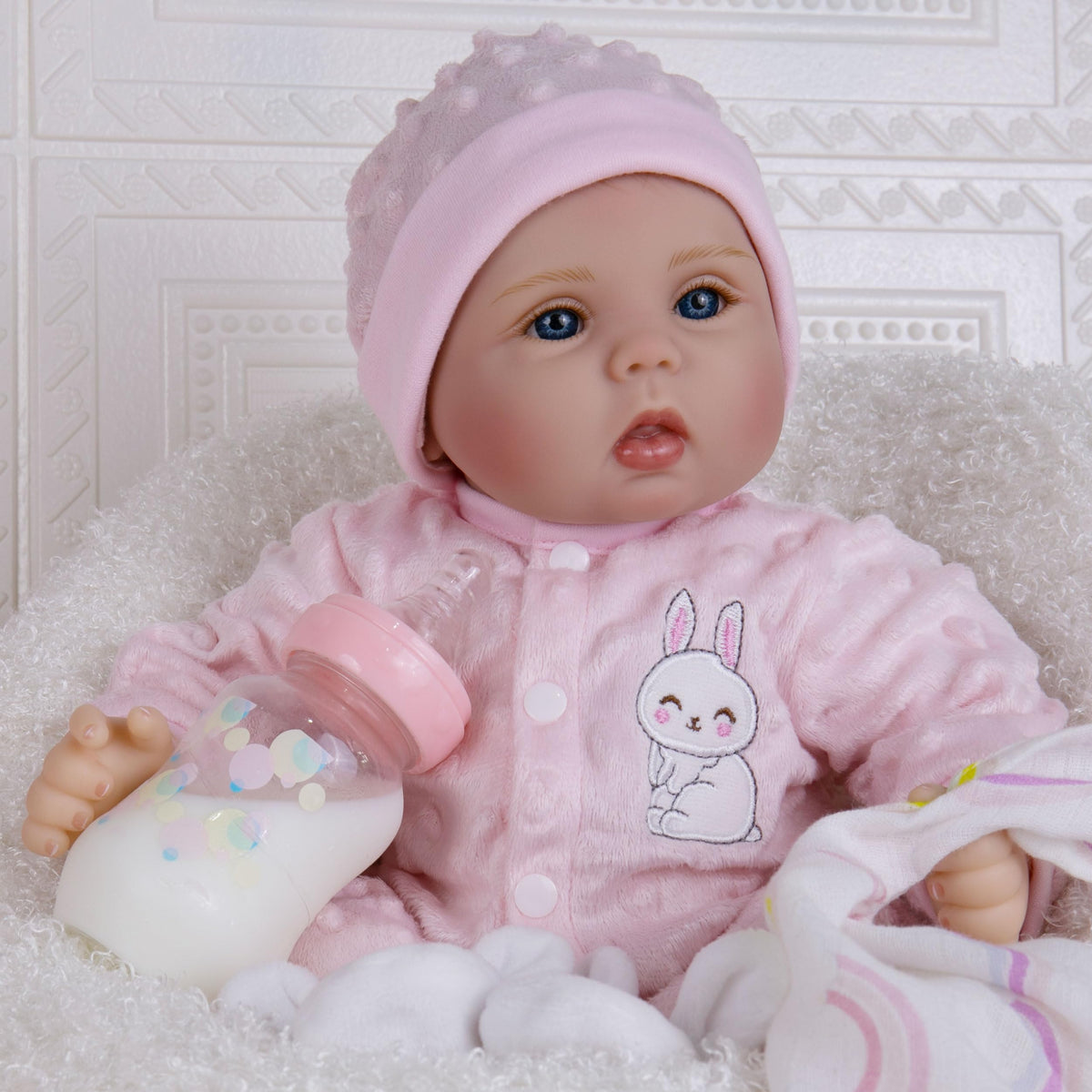 Milidool Reborn Baby Doll 18in – Lifelike Realistic Newborn Girl with Complete Accessories