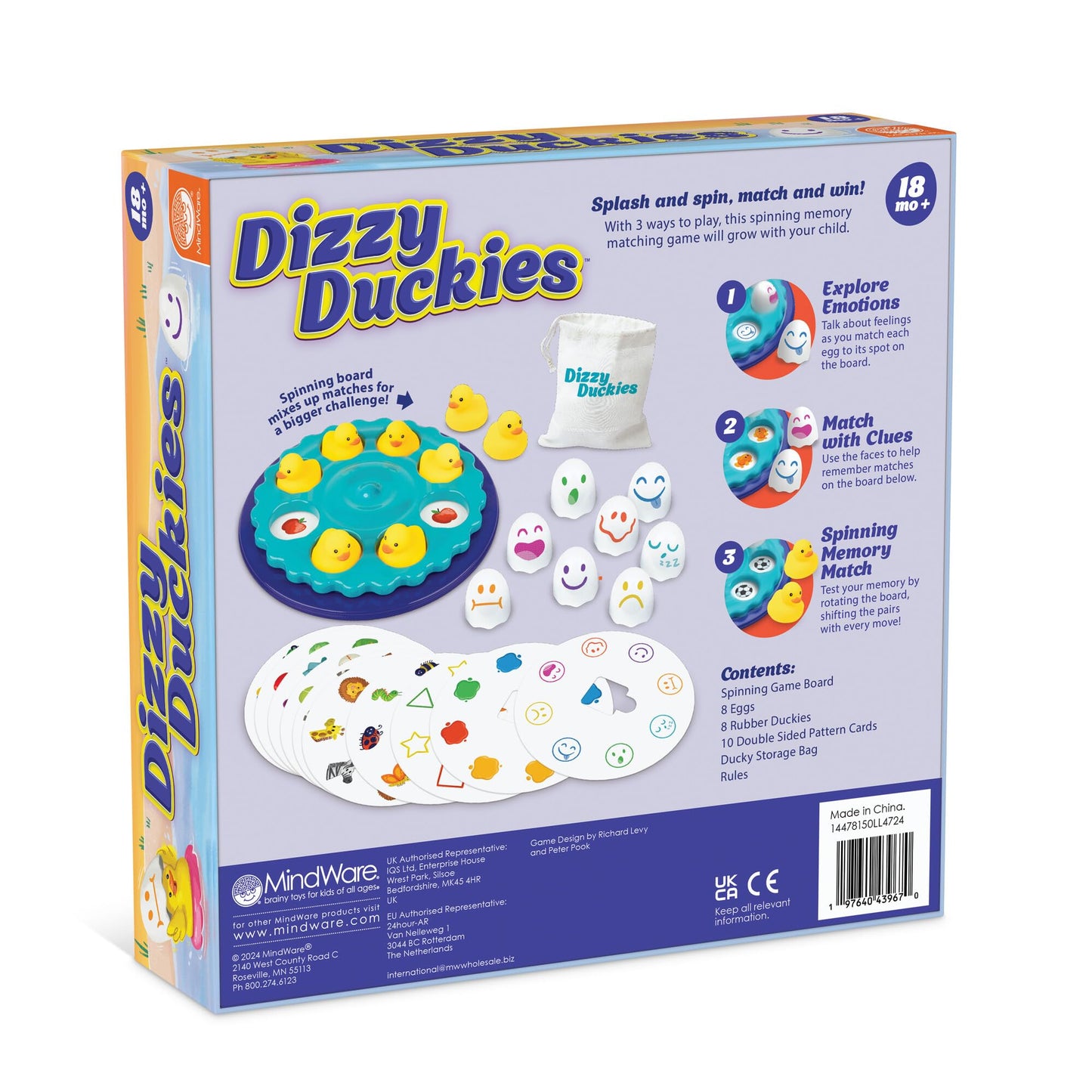 MindWare Dizzy Duckies: Early Learning Matching Game for Toddlers & Preschoolers