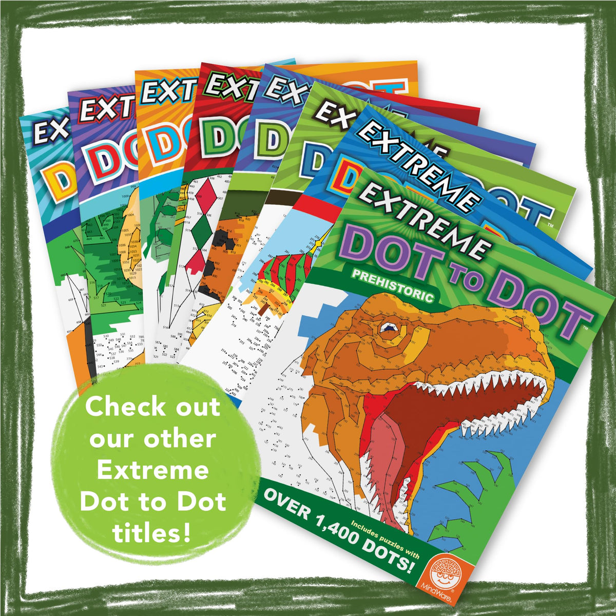 MindWare Extreme Dot-to-Dot: National Parks – 32 Puzzles, Coloring & Trivia for All Ages