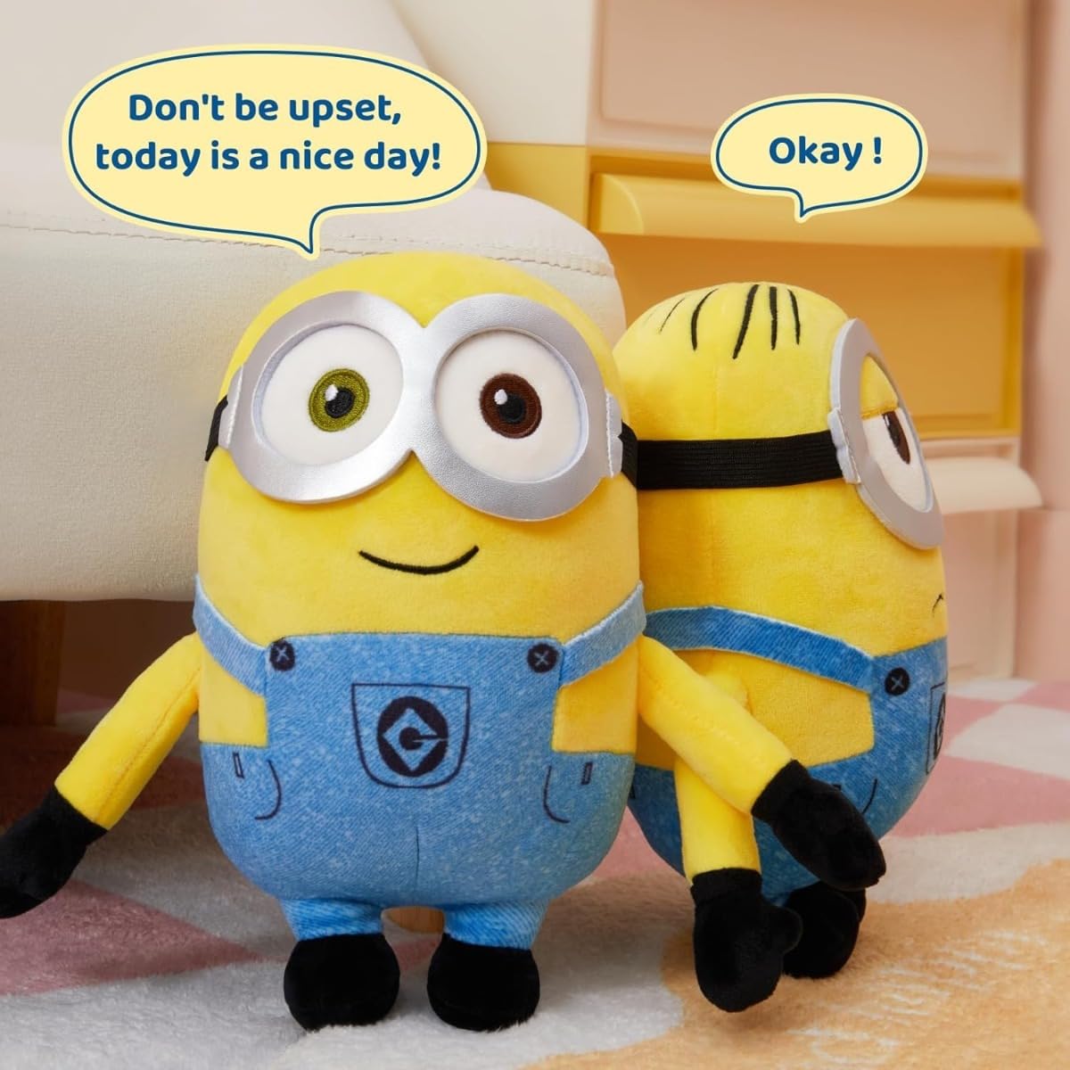 MINISO Minions Plush Toy – Kawaii Sleep Companion & Decorative Pillow (Multiple Sizes, Bob)