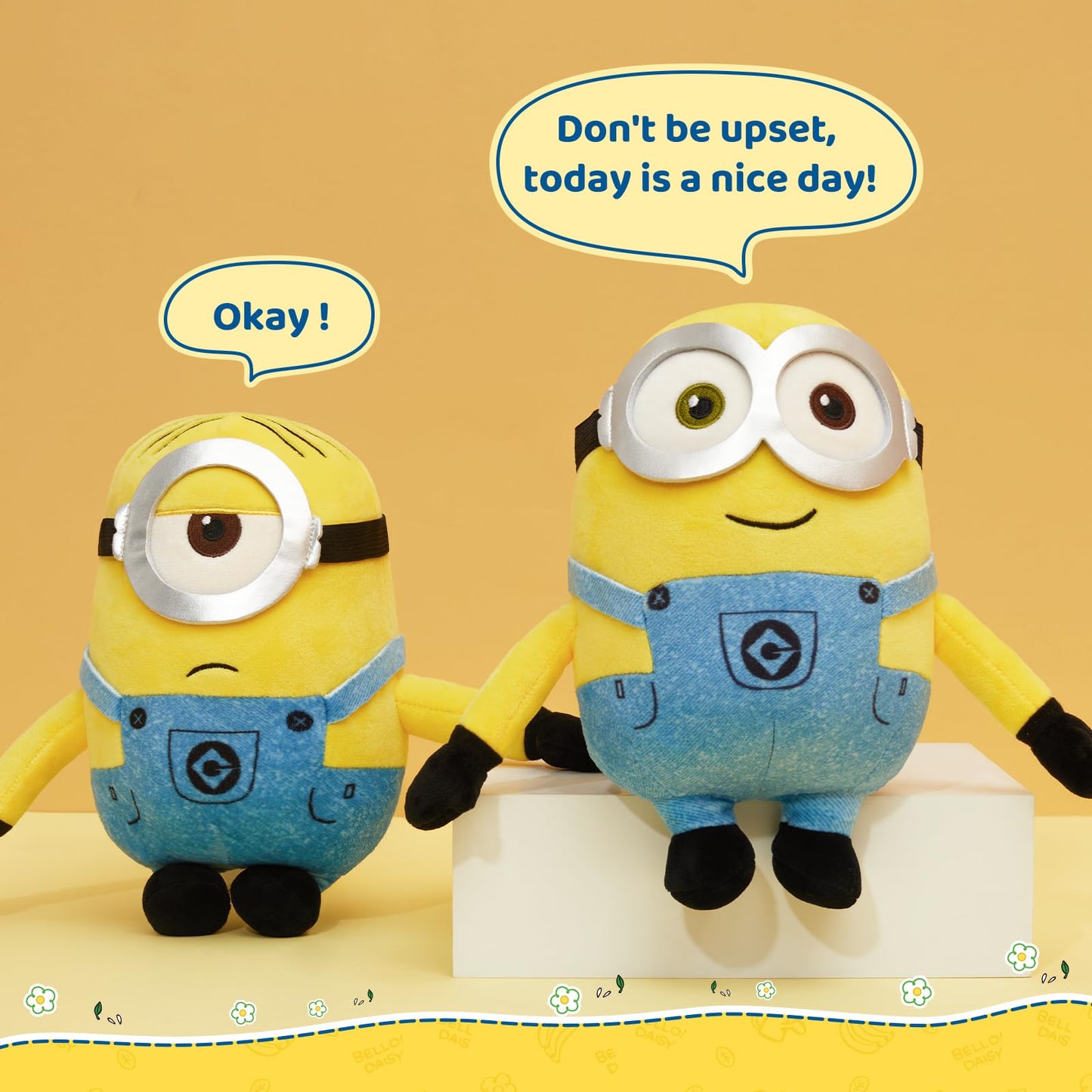 MINISO 9'' Stuart Minions Plush Toy – Soft Cuddly Sleep Pillow for Kids