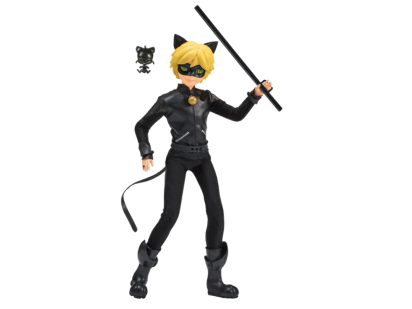 Miraculous Cat Noir Action Doll – 11 Inches, Black | Miraculous Heroez