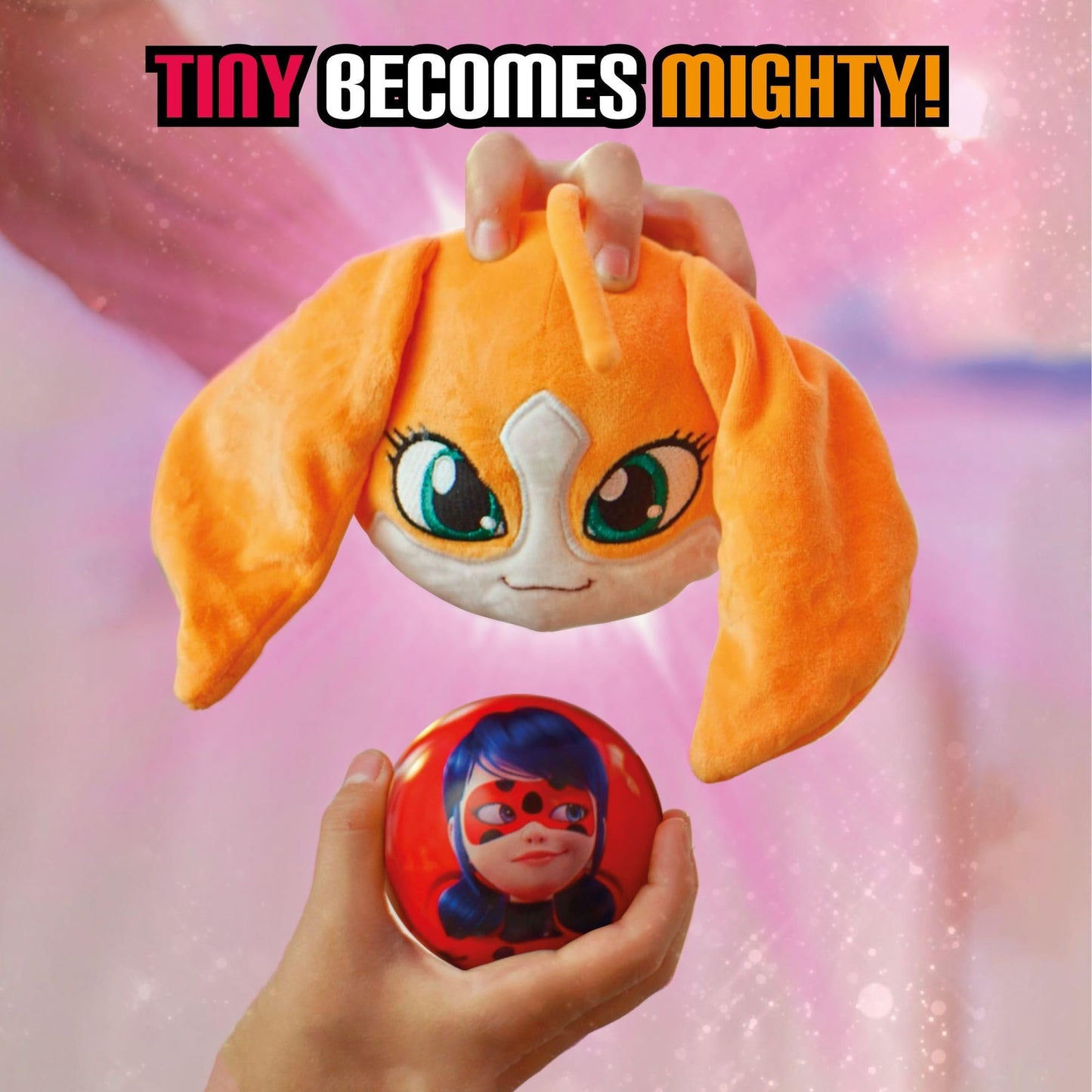 Miraculous Ladybug MiraBall 3-in-1 Surprise – 3 Pack Blind Box Toys for Kids | Metal Ball, Kwami Plush & Stickers