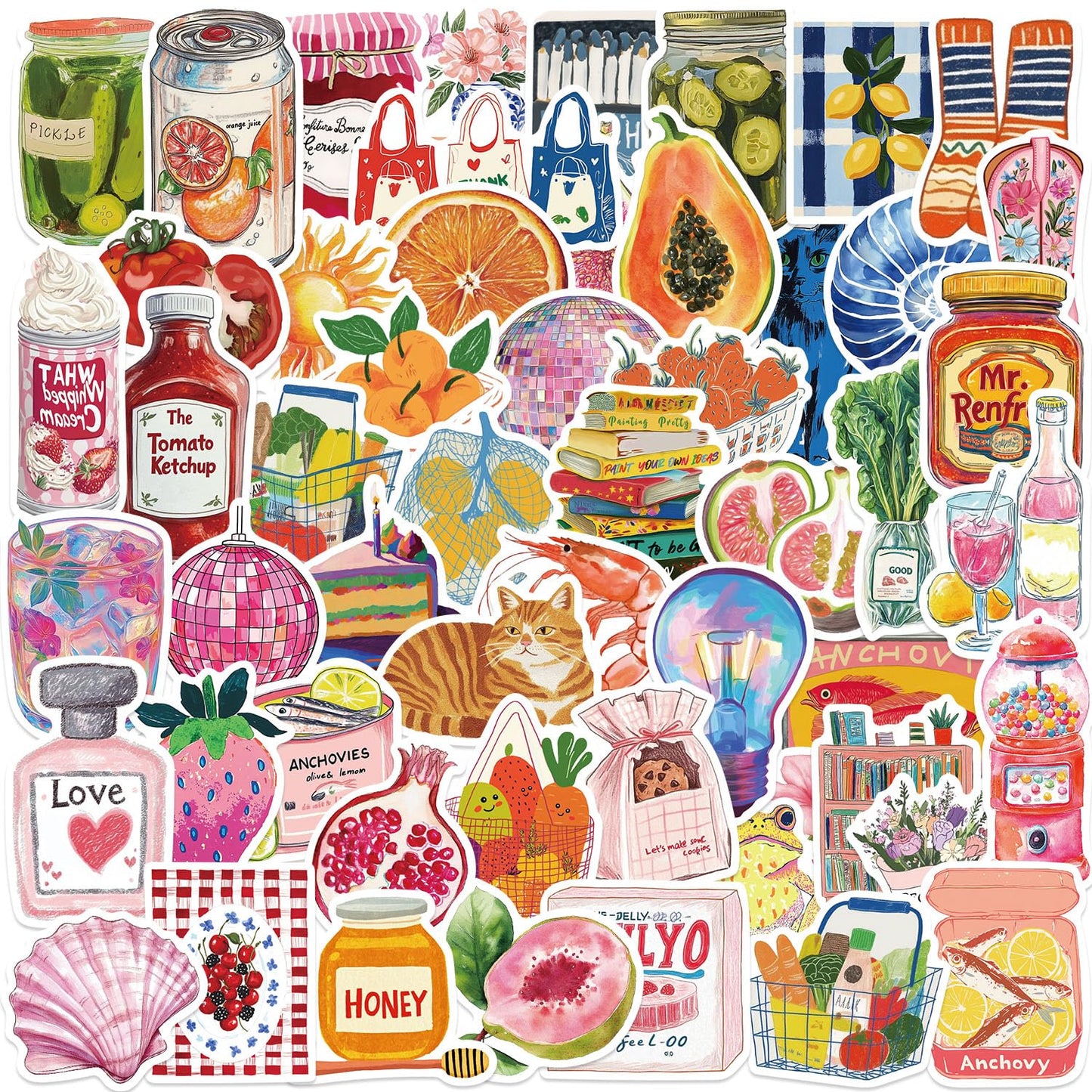 MKZ 100 PCS Vintage Aesthetic Coquette Stickers for Journaling & Scrapbooking