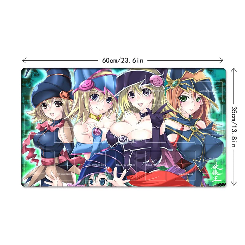 Mlikemat Dark Magician Girl Playmat with Zones & Free Bag (ZD014-05-A)
