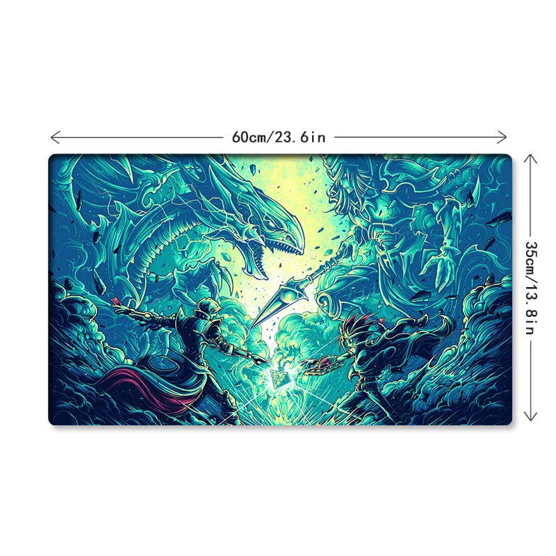 Mlikemat Dark Magician Playmat for TCG/CCG – Free Carry Bag Included (ZD014-263-K No Zones)