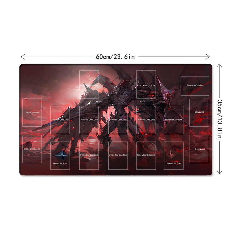 Mlikemat Destiny Hero Playmat – Plasma TCG/CCG/OCG Mat with Zones + Free Bag (ZD014-452-A)