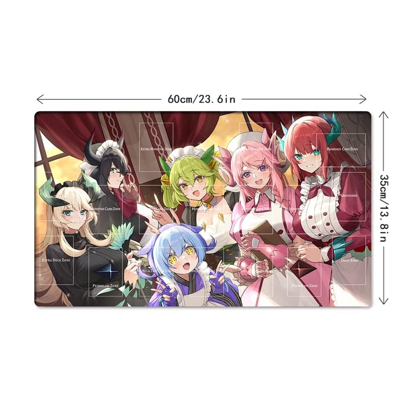 Mlikemat Dragonmaid Playmat – CCG/TCG Battle Surface with Free Bag (ZD039-347-A)