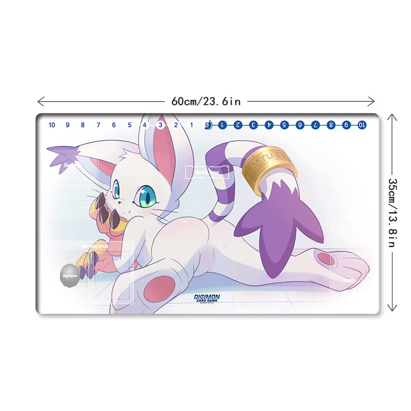 Mlikemat Tailmon Digimon Playmat with Zones - Free Bag (ZD002-274-SM)
