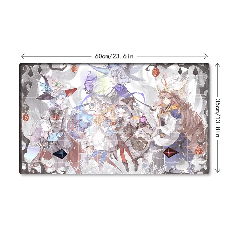 Mlikemat Risette Asteria Playmat – White Woods TCG/OCG Pad with Zones & Bag