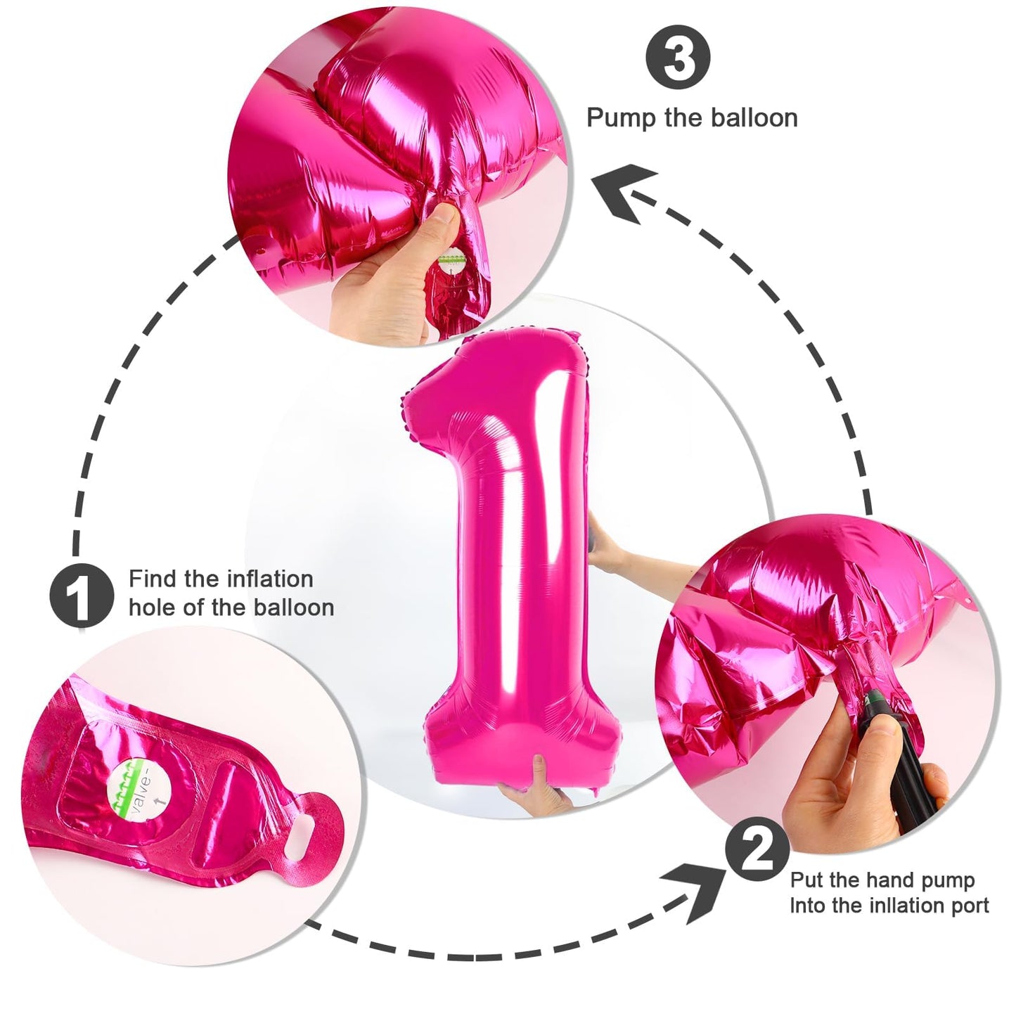 Mluchee 40-Inch Hot Pink Number Balloons – 2 Digit Birthday Party Decor