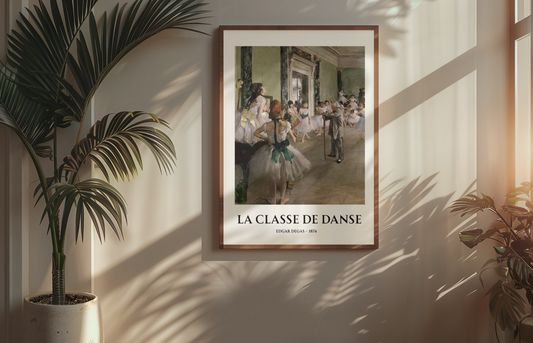 Edgar Degas Ballet Wall Art - La Classe de Danse Framed Print
