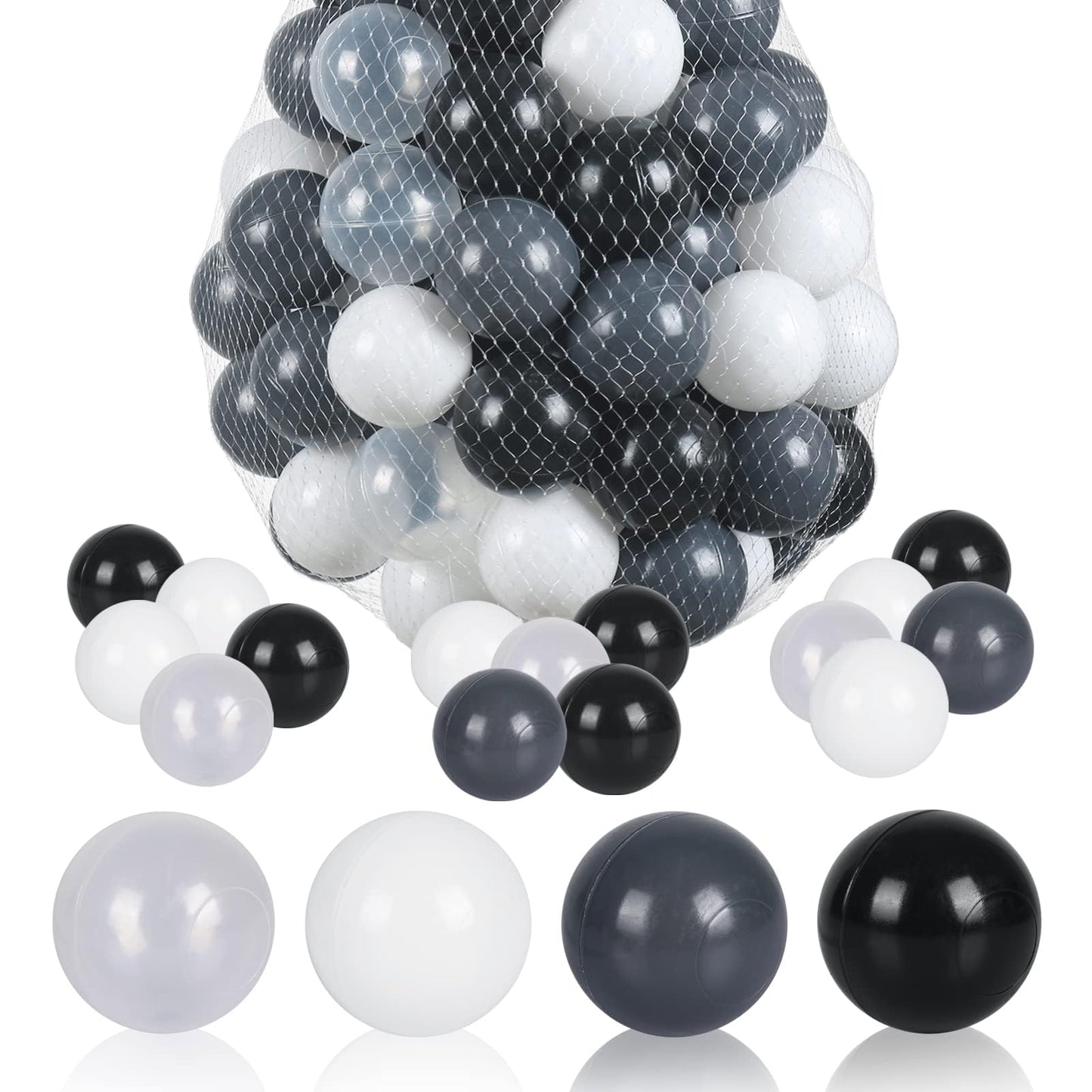 MODEREVE 100 Pack Ball Set – Colorful Ball Pit Balls for Ball Pits, Tents & Playhouses