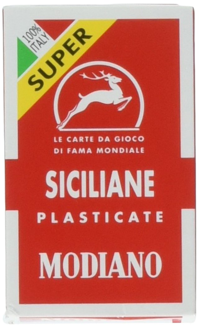 Modiano Italian Sicilian Scopa Playing Cards - Traditional Sicilian Deck by Modiano