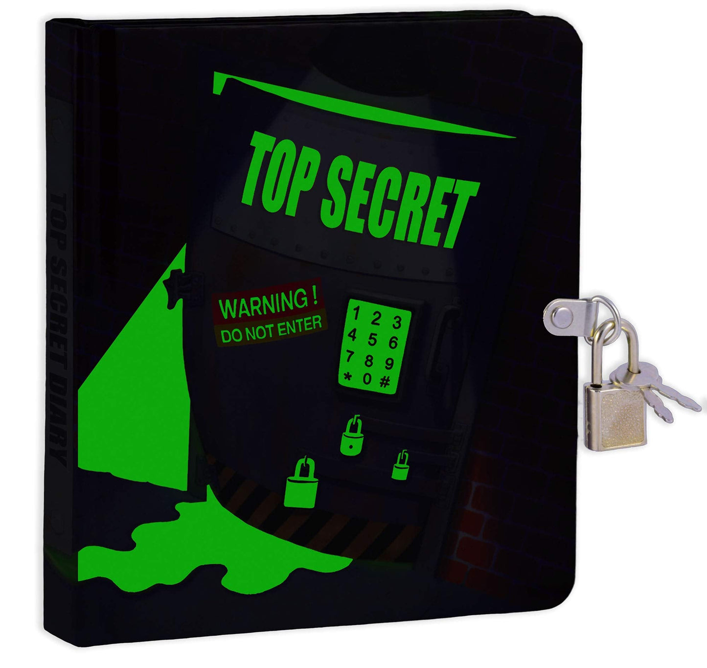 MOLLYBEE KIDS Top Secret Lock and Key Diary for Children — 208 Lined Pages, 5.5 x 6.25 Inches