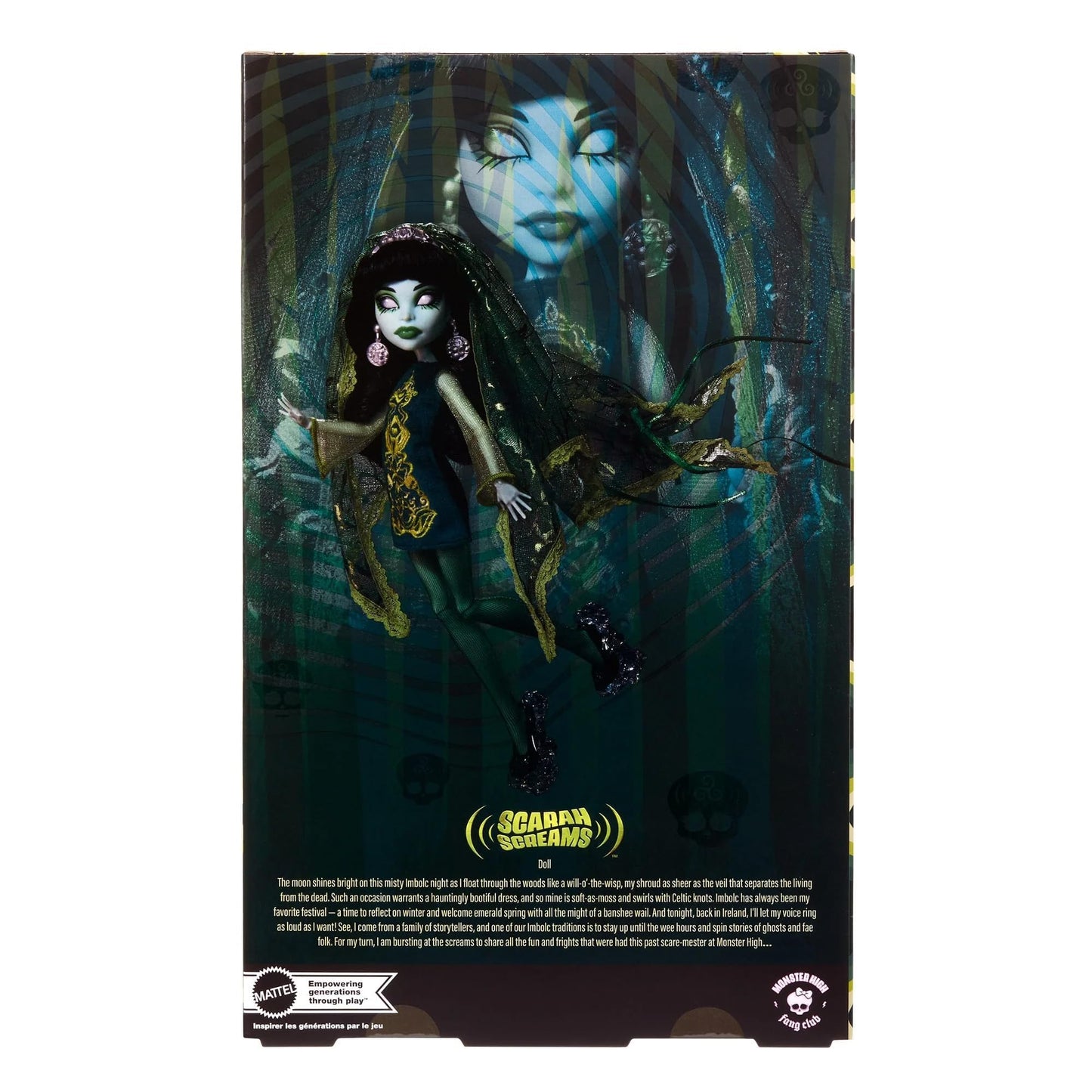 Monster High Skullector Scarah Screams Fang Club Doll – 60s Style Collectible