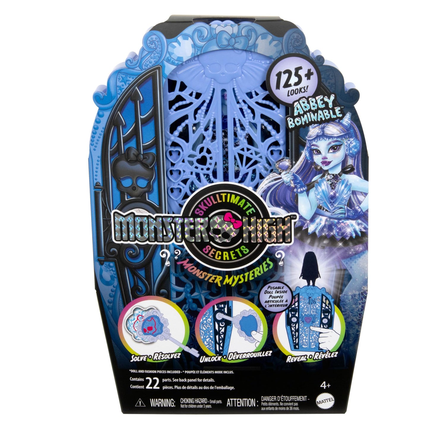 Monster High Skulltimate Secrets Abbey Bominable Doll & Closet Set – 19+ Surprises