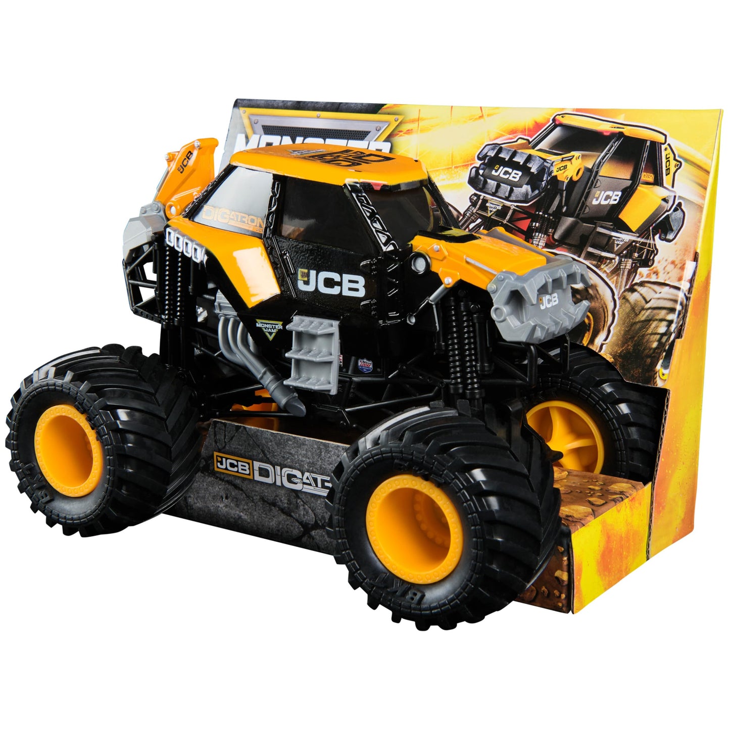 Monster Jam JCB DIGATRON 1:24 Scale Die-Cast Truck | Official Monster Jam Collectible