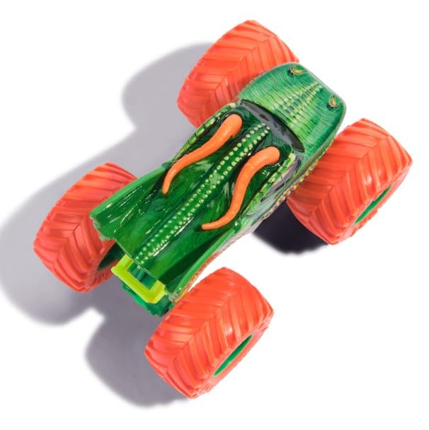 Monster Jam 2024 Official 1:64 Dragon Crazy Creatures Die-Cast Truck – Orange Wheels | Series 38