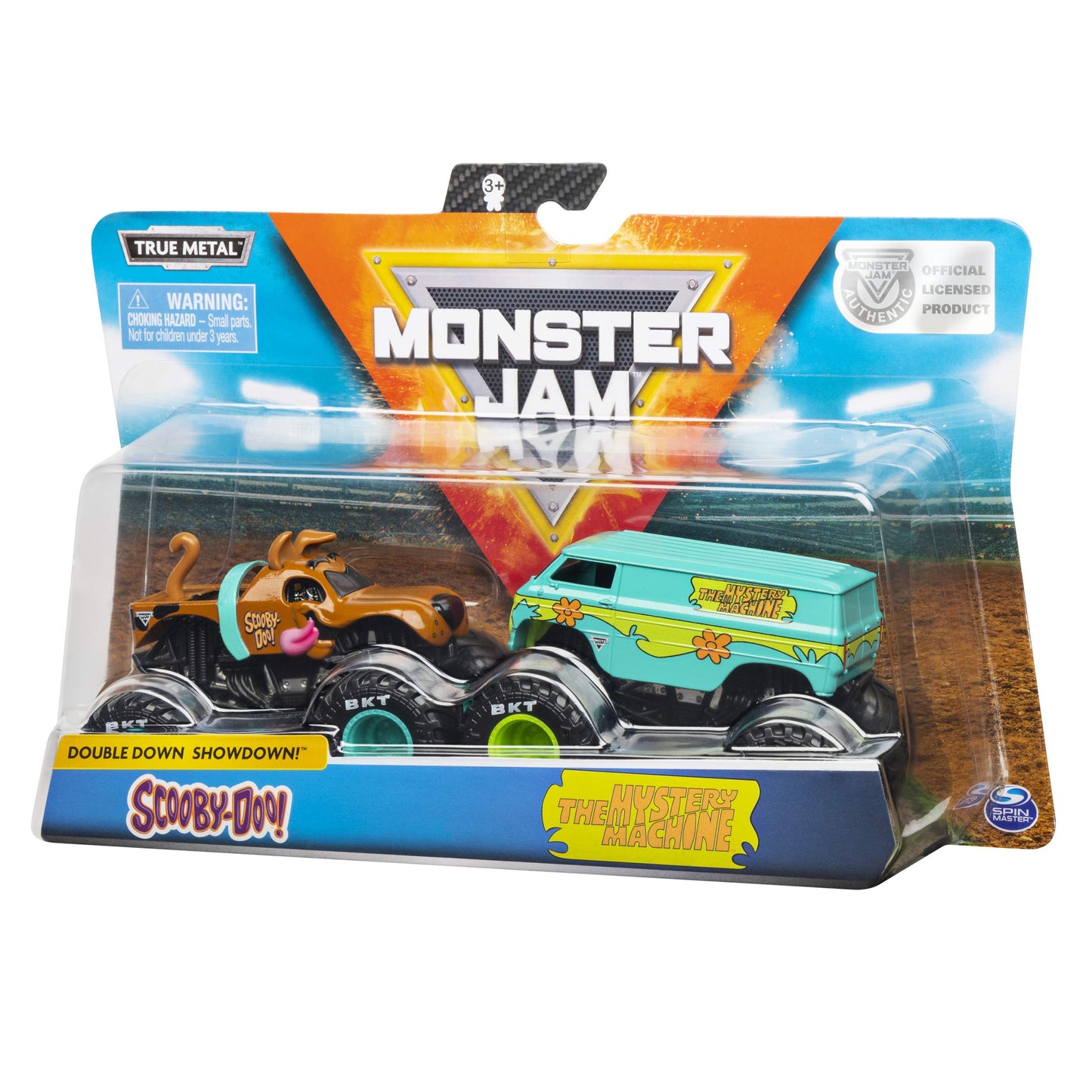 Monster Jam Scooby Doo vs Mysterty Machine 1:64 Scale Die-Cast Monster Trucks 2-Pack
