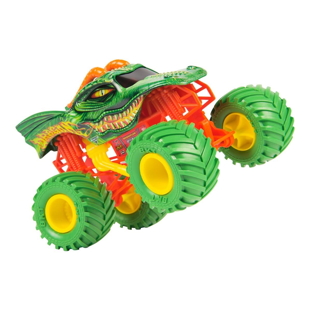 Monster Jam Dragon 1:24 Die-Cast Monster Truck – Authentic Graphics & BKT Tires