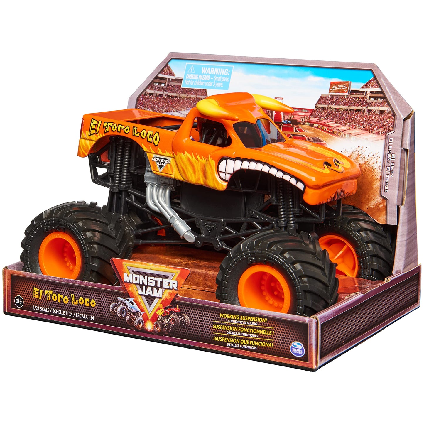 Monster Jam Official El Toro Loco 1:24-Scale Die-Cast Truck