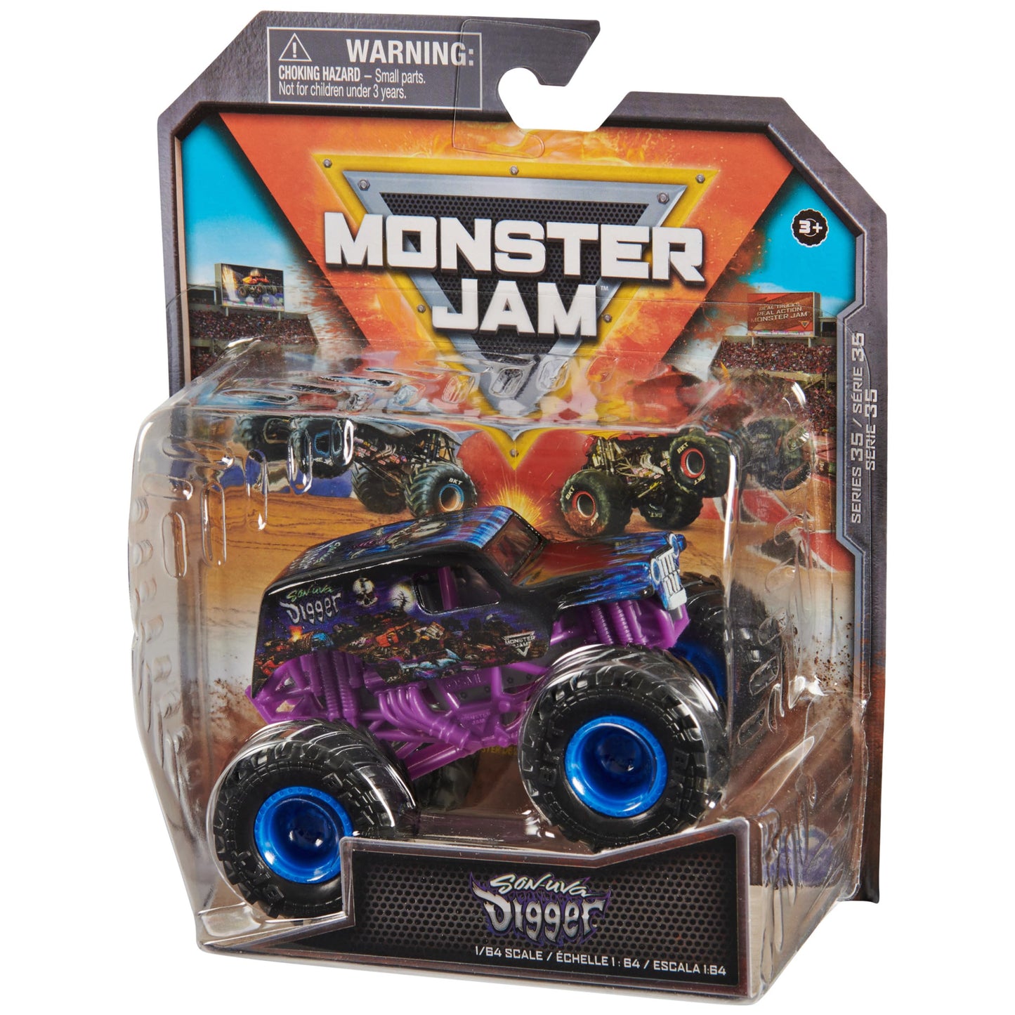 Monster Jam Son Uva Digger 1:64 Die-Cast Monster Truck – Official Toy