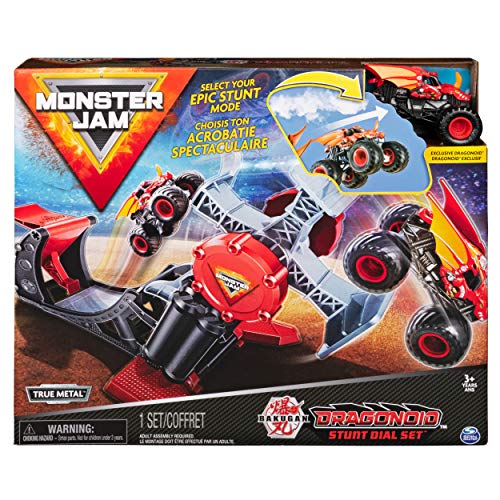 Monster Jam Official Bakugan Dragonoid Stunt Dial Playset — 1:64 Scale Die-Cast Truck