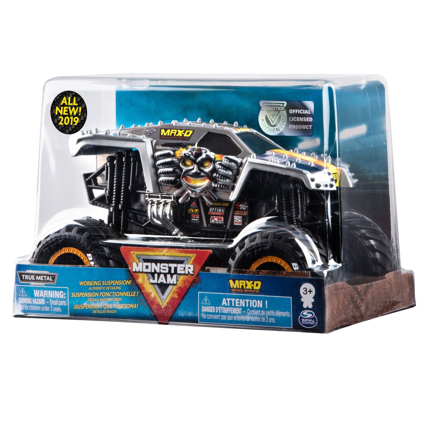 Monster Jam Official Max D Monster Truck Die-Cast Vehicle 1:24 Scale