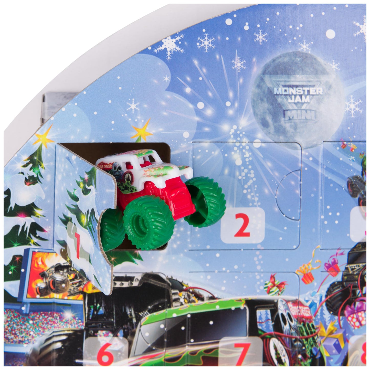 Monster Jam Mini Advent Calendar - 24 Days of 1:87 Scale Mini Trucks & Accessories