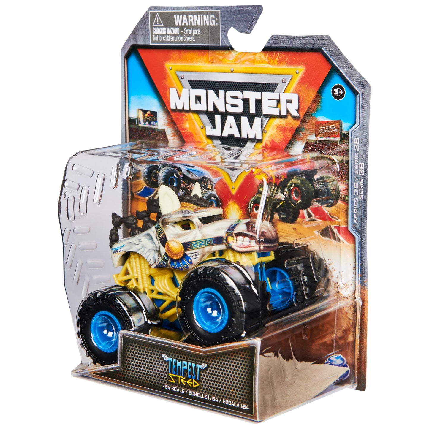 Monster Jam Official Tempest Steed 1:64 Die-Cast Monster Truck | Collectible Toy for Kids 3+