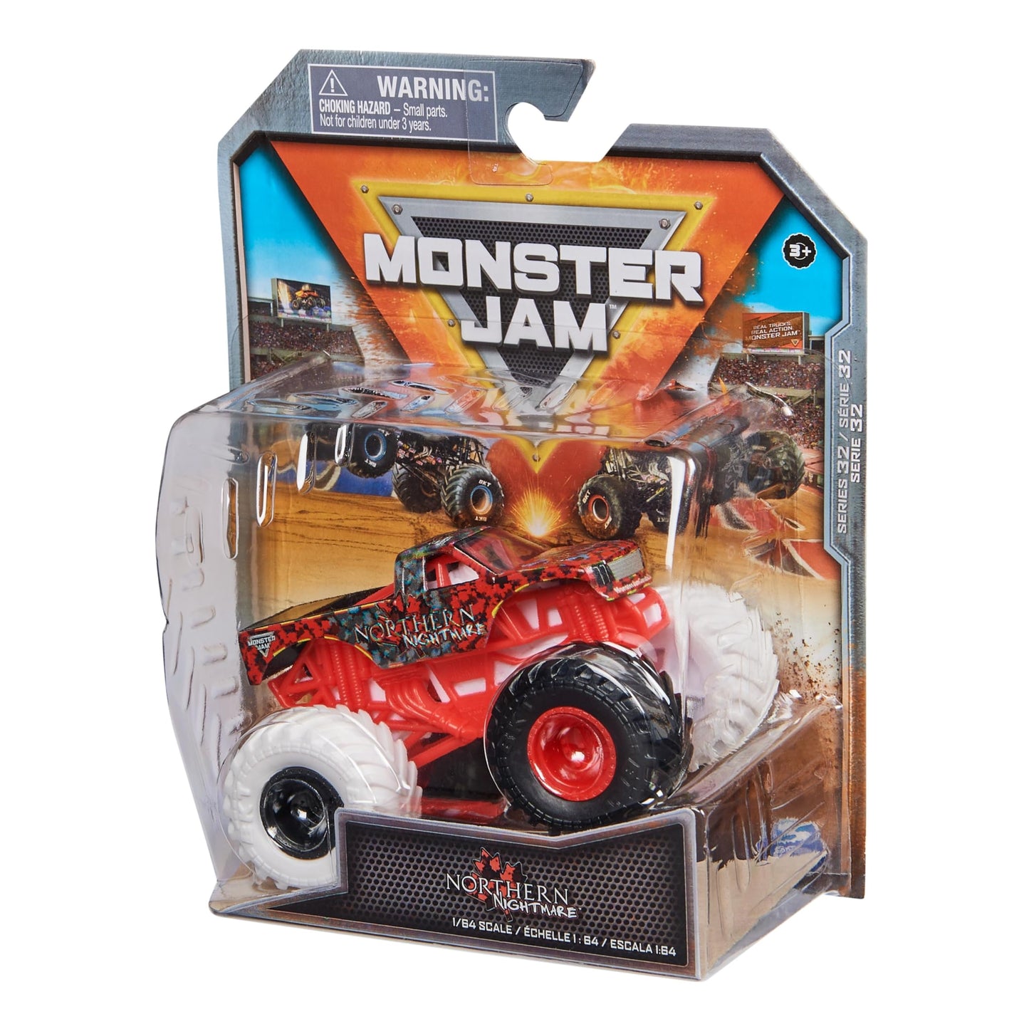 Monster Jam 2023 Spin Master 1:64 Diecast Truck Series 32 Phased Out Northern Nightmare