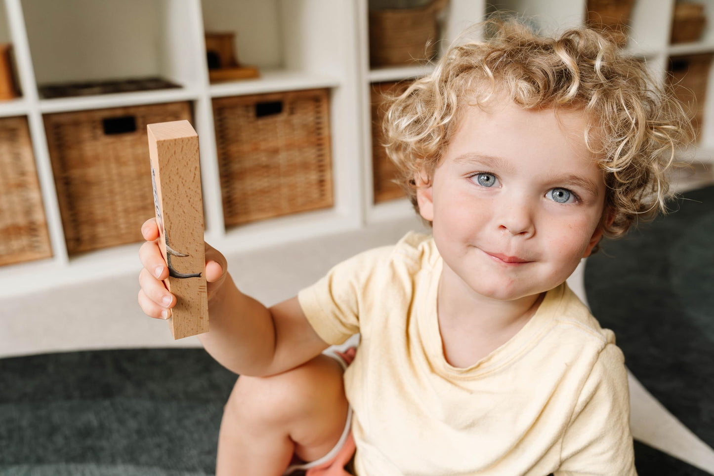 Montessori & Me Wooden Safari Animal Puzzle – 4-in-1 Toddler Blocks for Ages 2+