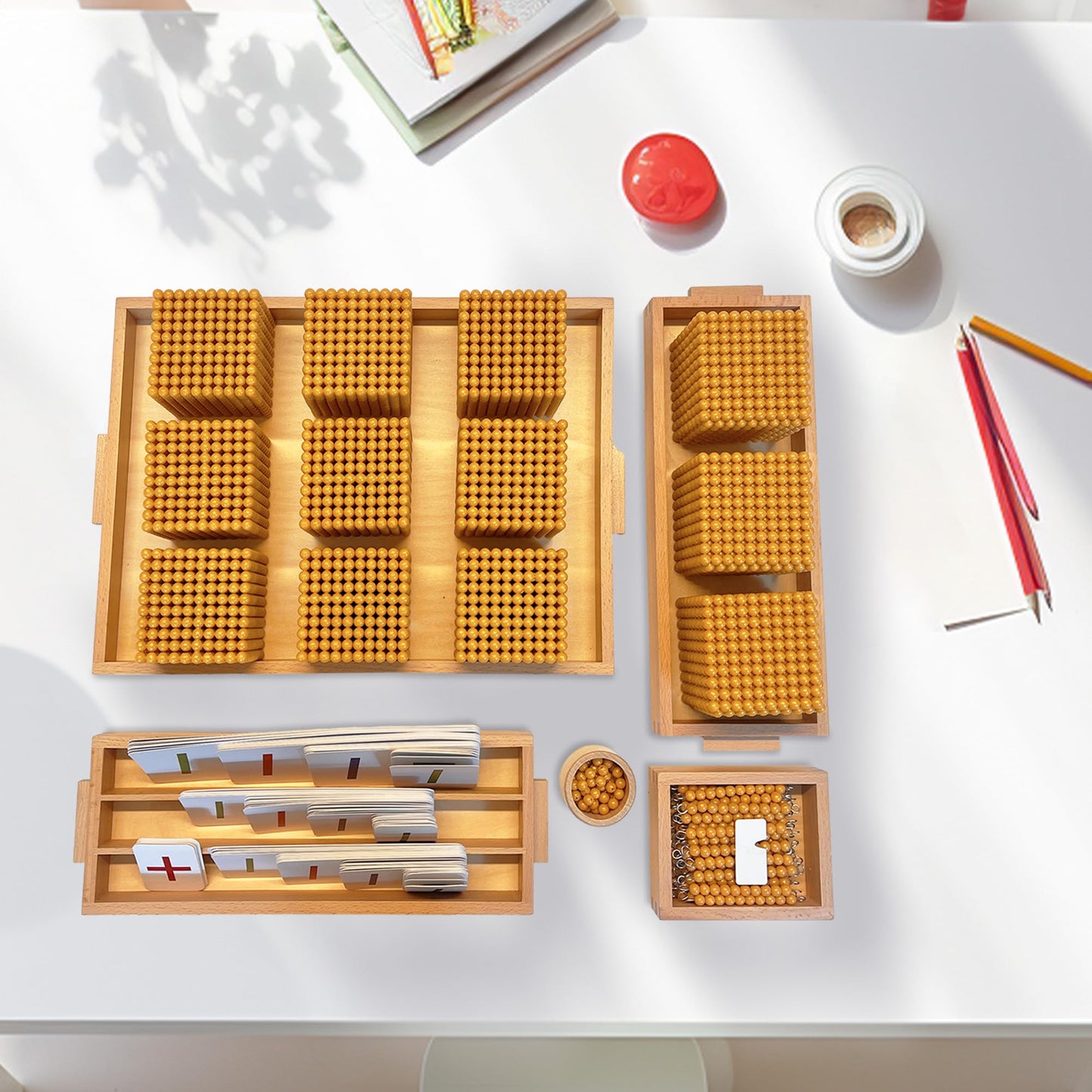 Montex Montessori Golden Beads Set – Counting Beads & Math Materials