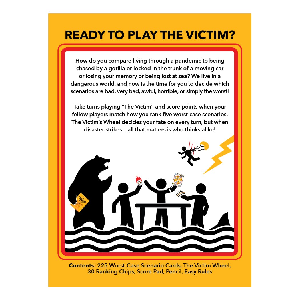 Moose Worst-Case Scenario Card Game – Family & Party Fun for 3-6 Players, Ages 10+