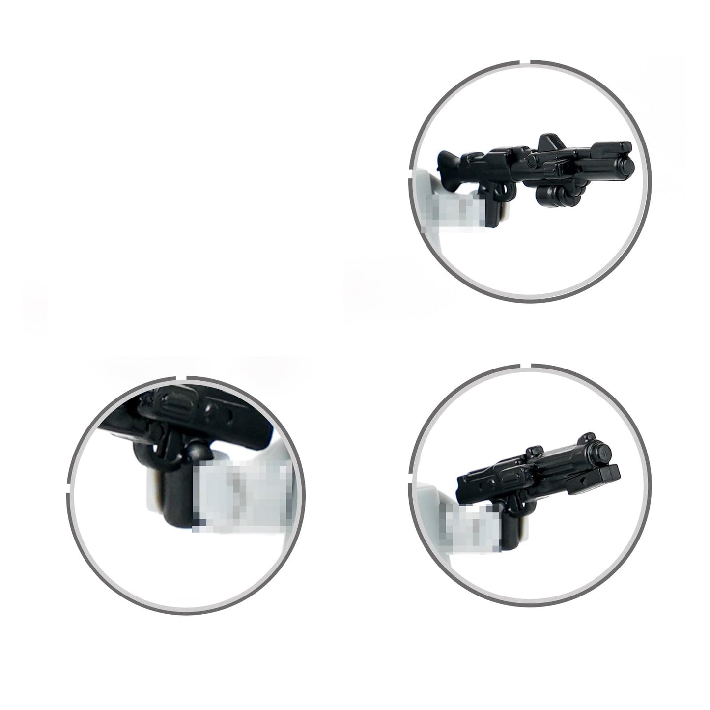 MOOXI MOC Space Wars DC-15 Clone Trooper Blaster Pack for Minifigs – 10 ABS Blasters