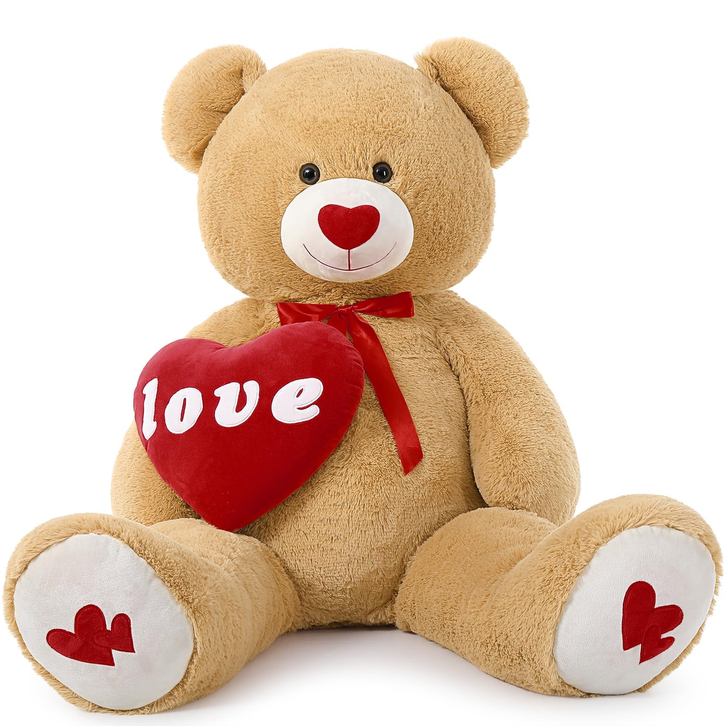 MorisMos Love Heart Giant Teddy Bear (51 in) – I Love You Plush Gift