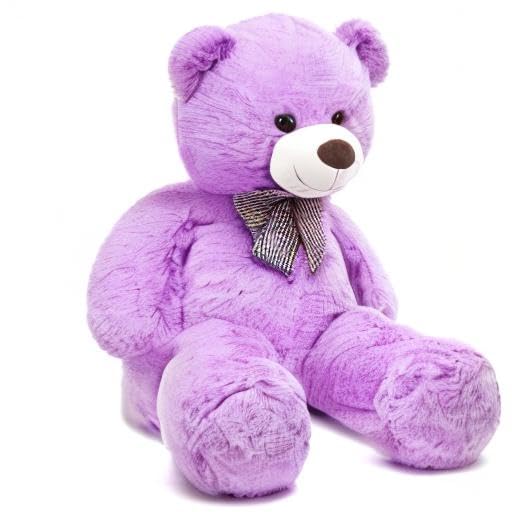 MorisMos Giant Teddy Bear 4 Feet – Violet Plush Gift for Any Occasion