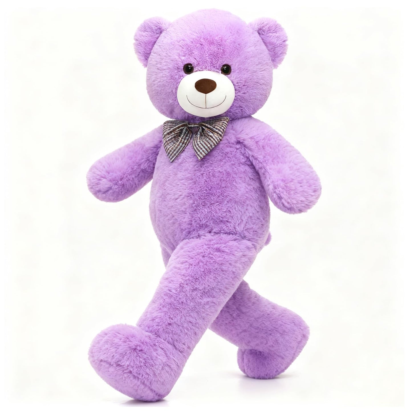 MorisMos 39-Inch Giant Purple Teddy Bear | Large Plush for Cozy Cuddles
