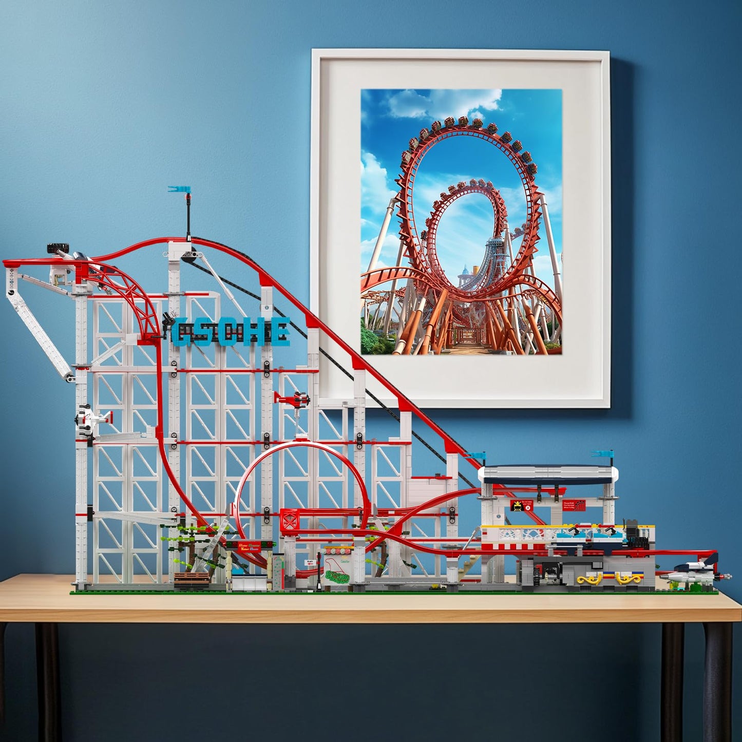 Mould King Roller Coaster Building Set – 3646 PCS Motorized Amusement Park Model Kit