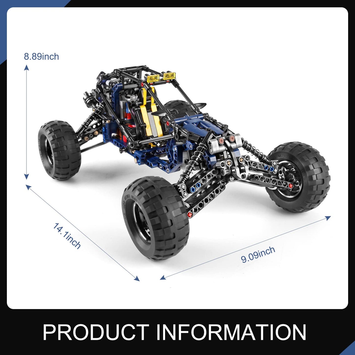 Mould King RC Off-Road Building Car Toys – 515 Pieces, Remote & App Control