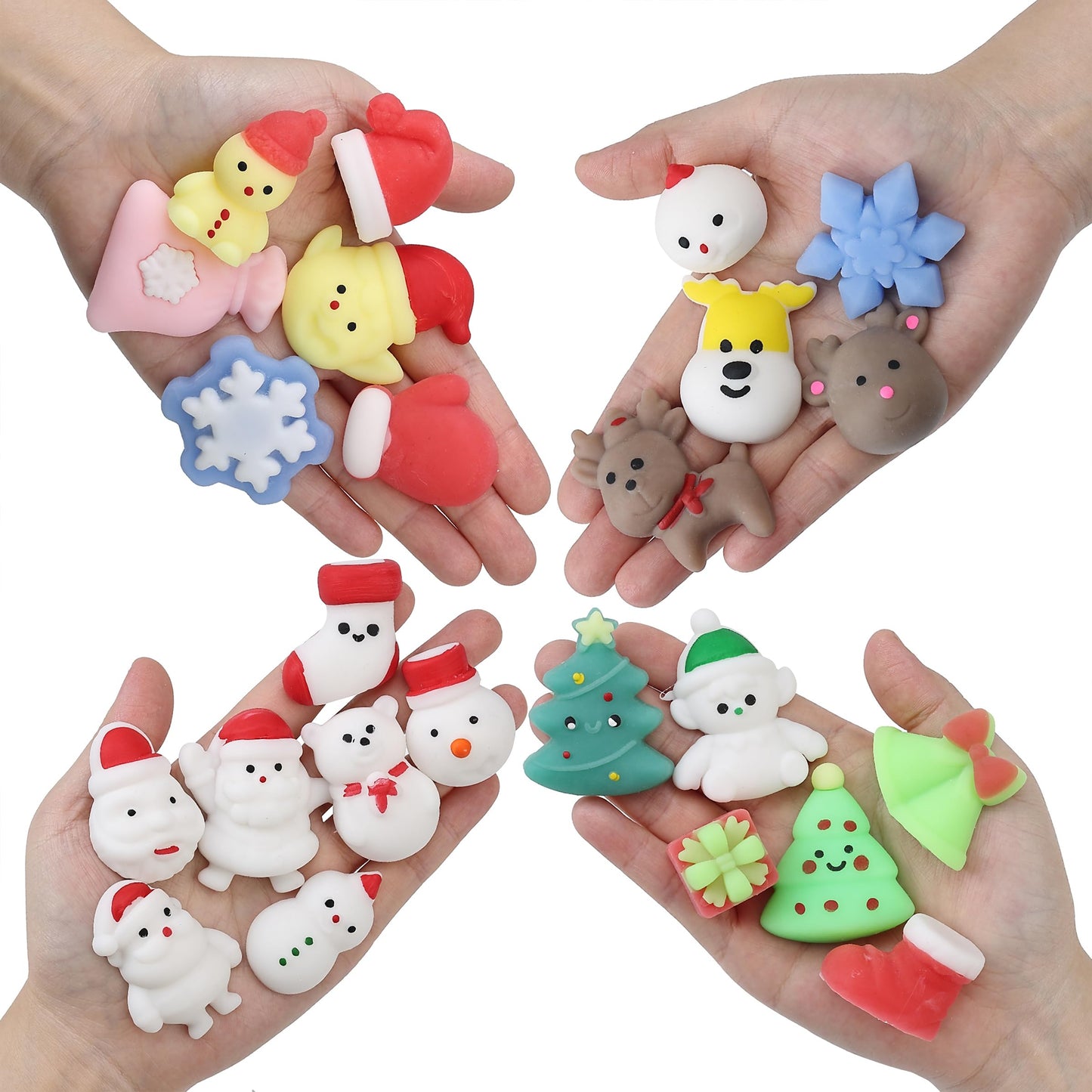 Mr. Pen Christmas Squishy Toys - 48-Piece Holiday Squishies for Kids
