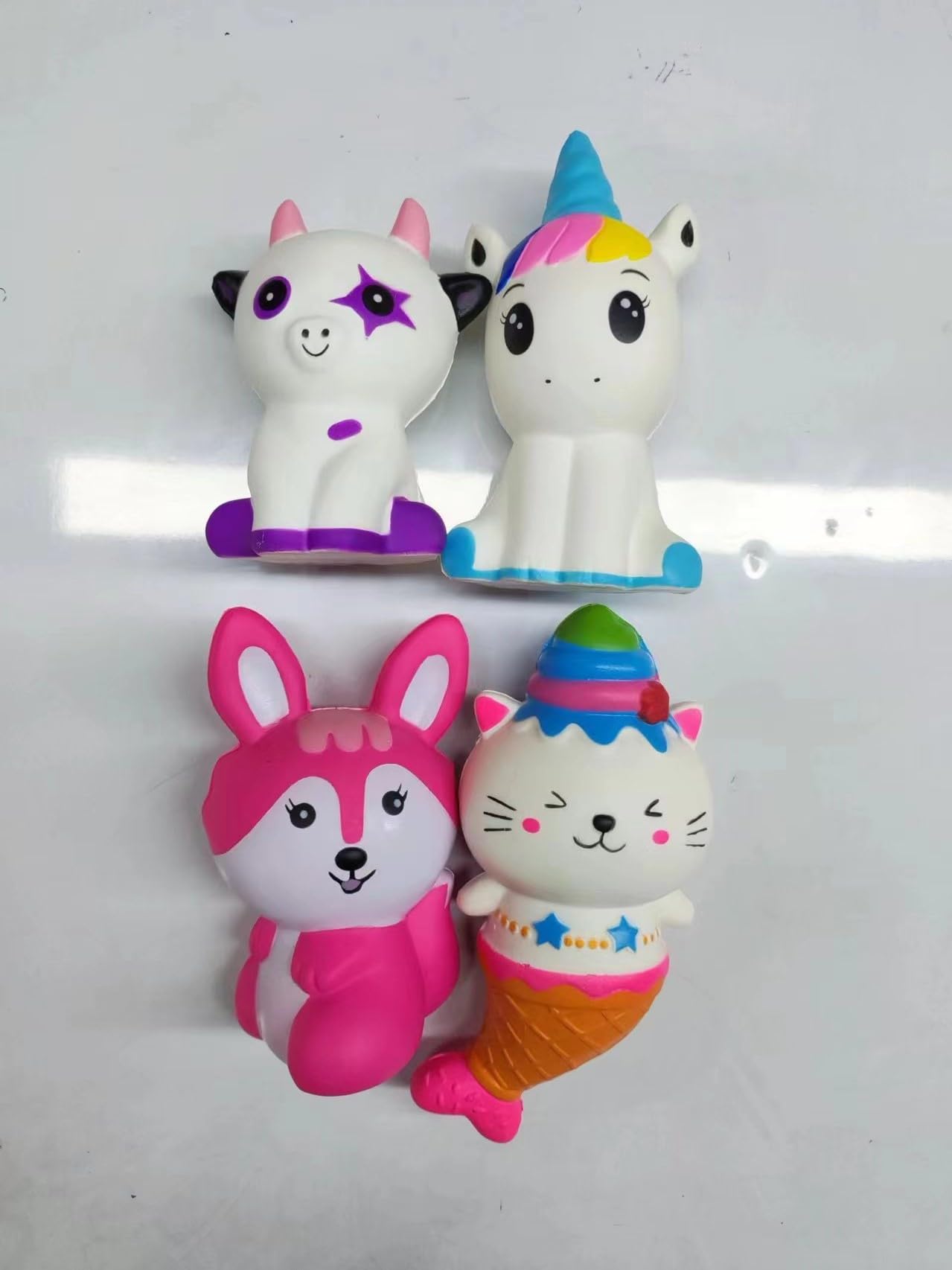 Mr. Pen Jumbo Squishies 4-Pack – Slow Rising Animal Squeeze Toys