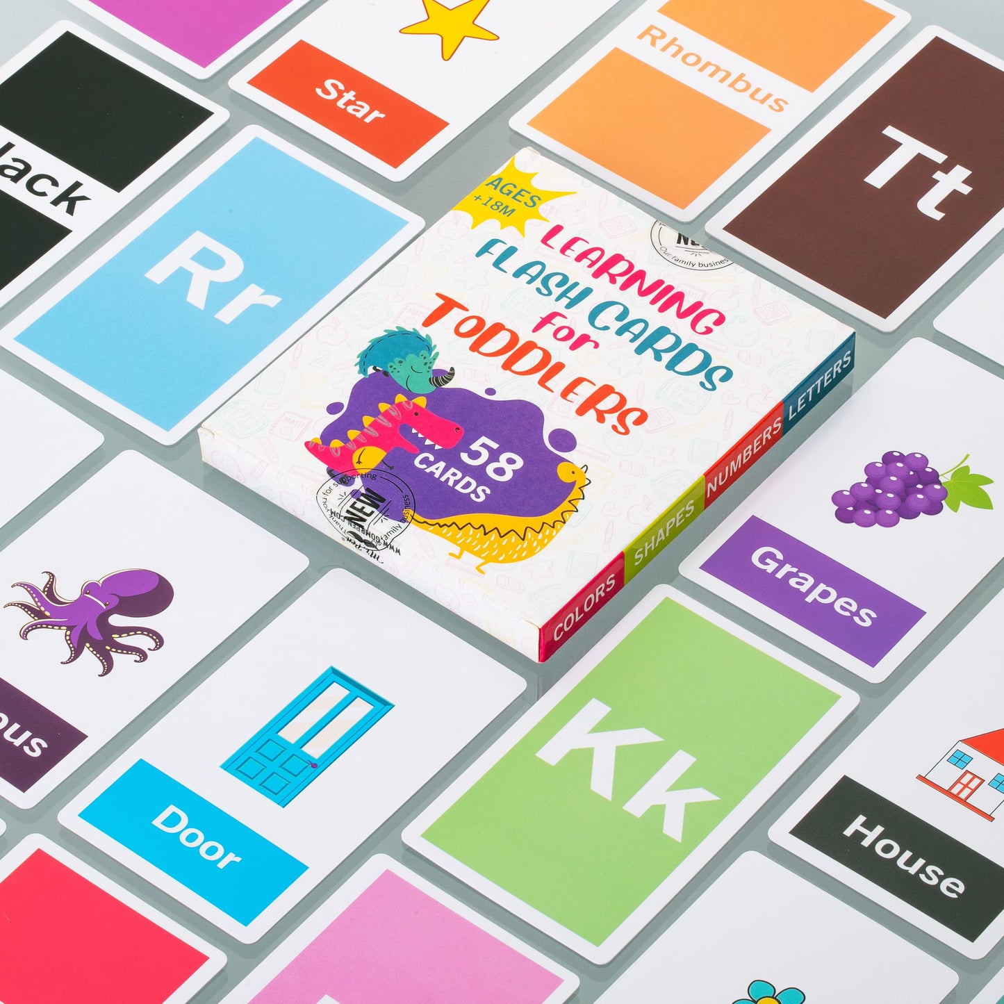 Mr. Pen Alphabet Flash Cards for Toddlers – 58 Double-Sided ABC & Number Cards