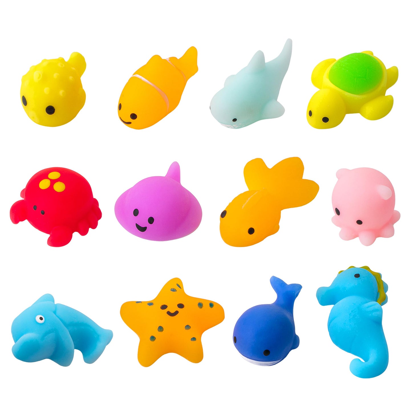Mr. Pen Squishy Toys Set — 12 Pcs Sea Creature Fidget Toys for Kids | Mini Squishies & Party Favors